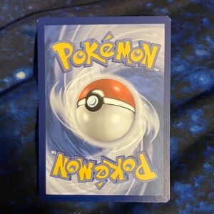 Pokemon Trading Card with Blue and Yellow Design